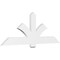 Ekena Millwork Redmond Architectural Grade PVC Gable Bracket, 72"W x 27"H x 2"D x 6"F, 9/12 Pitch GBP072X27X0206RED00 - alternate 1